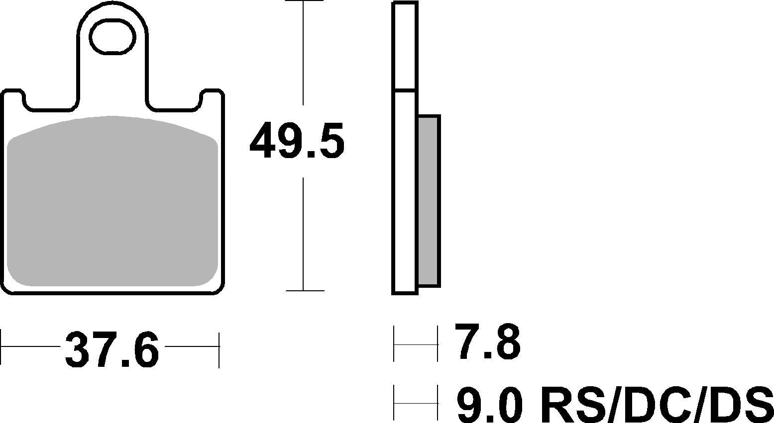 SBS FRICTION - Road Sport & Track Sinter Front Brake Pads - 838RST-