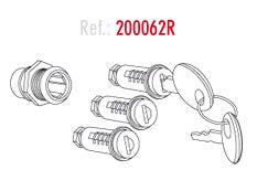 20062R Lock Cylinder/Keys set (3) - (SH23 & Prev SH35/36 RED keys)