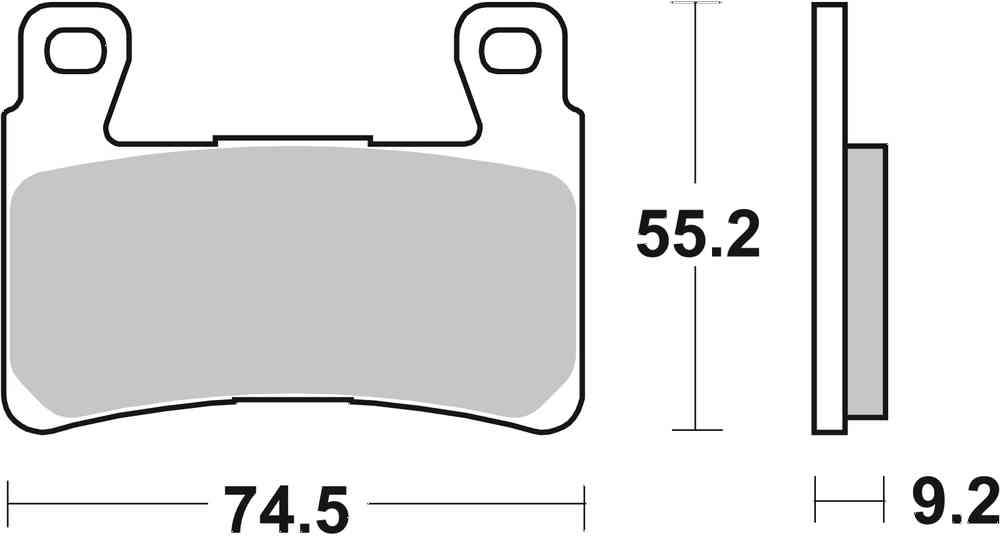 SBS FRICTION - Carbon Tech Front H-D Brake Pads - 860H.CT-