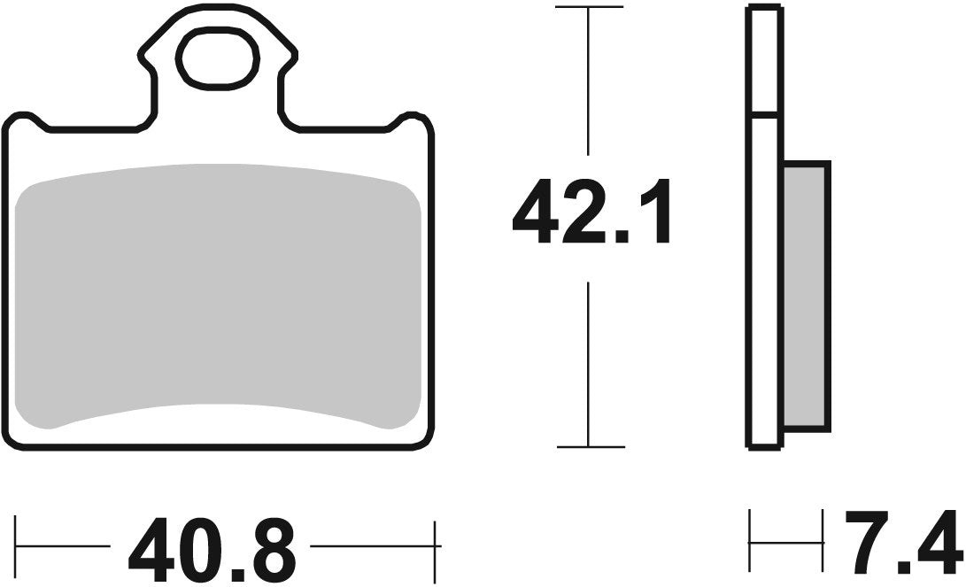 SBS FRICTION - Carbon Tech Racing Rear Brake Pads - 872RQ-