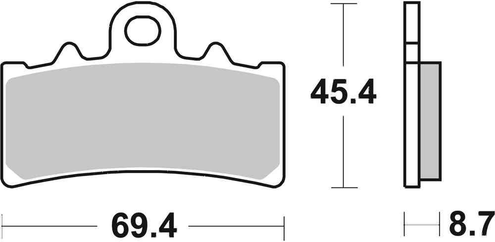 SBS FRICTION - Sinter Front Brake Pads - 877HS-