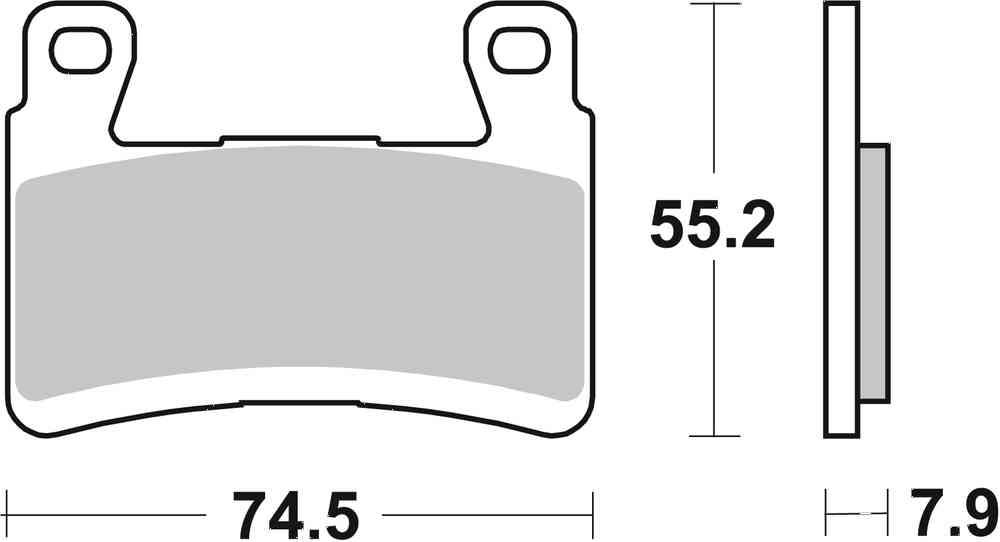 SBS FRICTION - Sinter Front Brake Pads (FOR DS use 860DS) - 894HS-