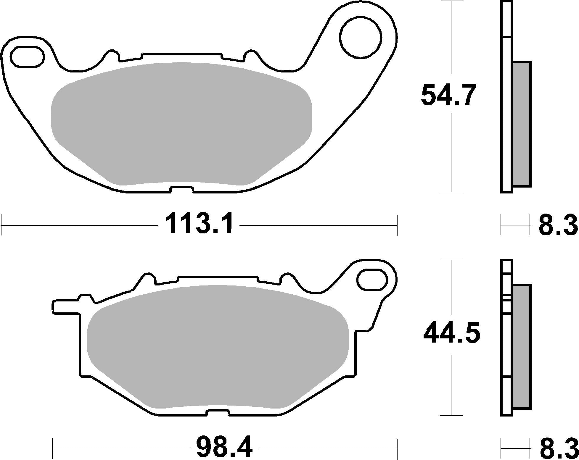 SBS FRICTION - Dual Sinter Front Racing Brake Pads - Moto2, 3 & WSBK SPEC - 931DS-