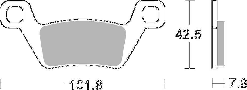 SBS FRICTION - Racing Sinter Off Road Front Brake Pads - 945RSI-