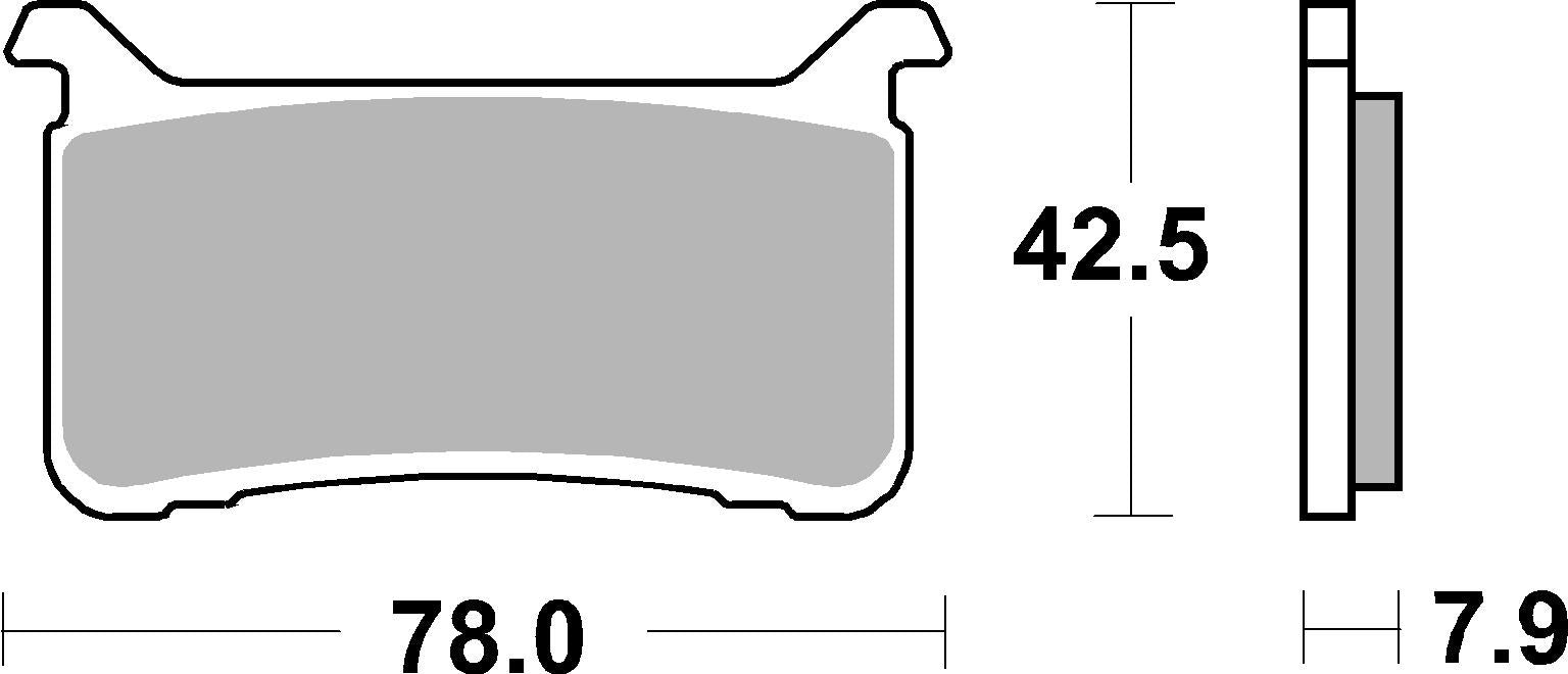 SBS FRICTION - Dual Sinter Front Racing Brake Pads - Moto2, 3 & WSBK SPEC - 947DS-