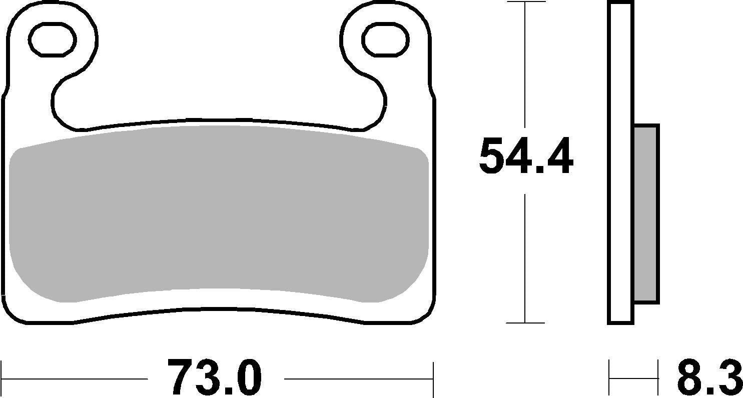 SBS FRICTION - Dual Carbon Front Brake Pads - (Track Use) - 960DC-