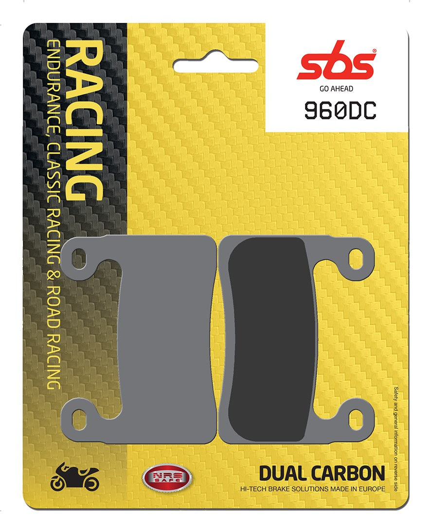 SBS FRICTION - Dual Carbon Front Brake Pads - (Track Use) - 960DC-