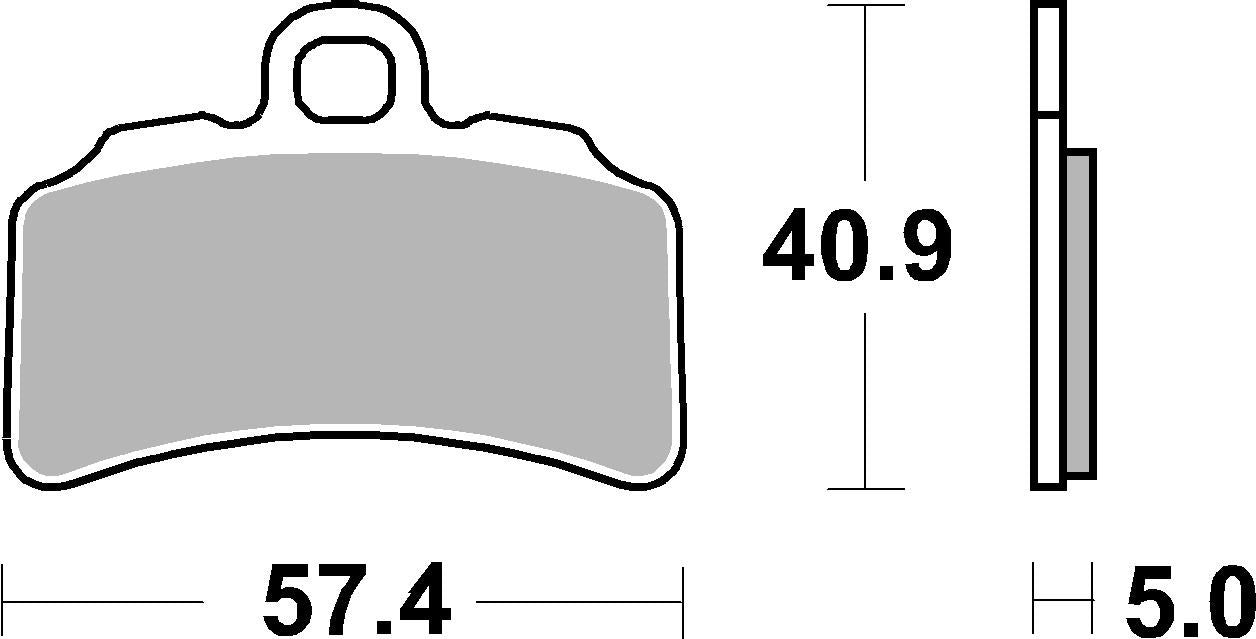 SBS FRICTION - Ceramic Front Brake Pads - 963HF-