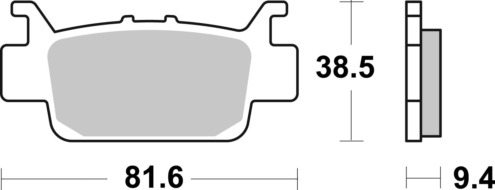 SBS FRICTION - Racing Sinter Off Road Rear Brake Pads - 975RSI-