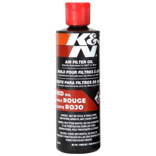 K&N FILTER OIL 8 OZ SQUEEZE BOTTLE