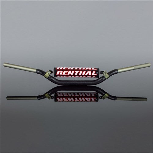 RENTHAL TWINWALL H/BAR YAM YZ 07-23 / YZF 07-17 (602 BEND) BLK W/BAR PAD