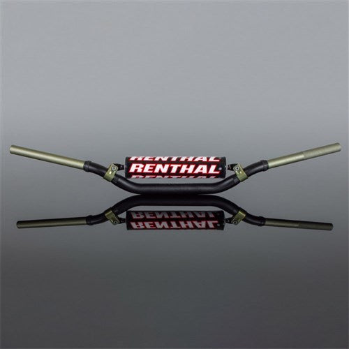 RENTHAL TWINWALL H/BAR KTM SX/SX-F 09-12 SUZI RM/RMZ 06-13 YAM YZ-F 18-21 (672 BEND) BLK W/BAR PAD