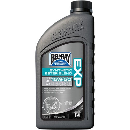 BELRAY EXP SYNTHETIC BLEND 4T ENG OIL 15W-50 1 LITRE (12 TO A BOX - 301402150160)