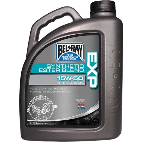 BELRAY EXP SYNTHETIC BLEND 4T ENG OIL 15W-50 4 LITRE (4 TO A BOX - 301402150185)