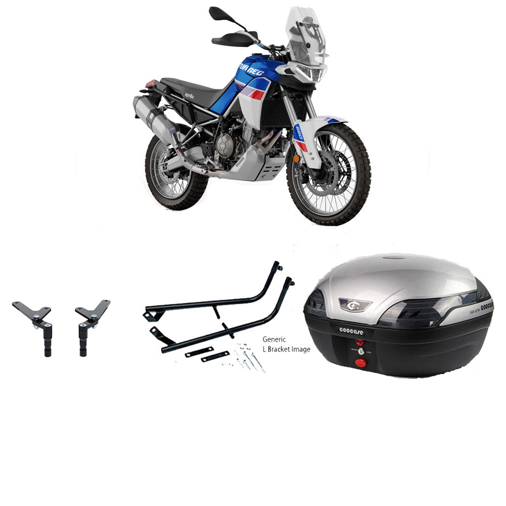 S48 Astra Silver Topbox Kit TUAREG 660 21-25 - A021S48BPSIL