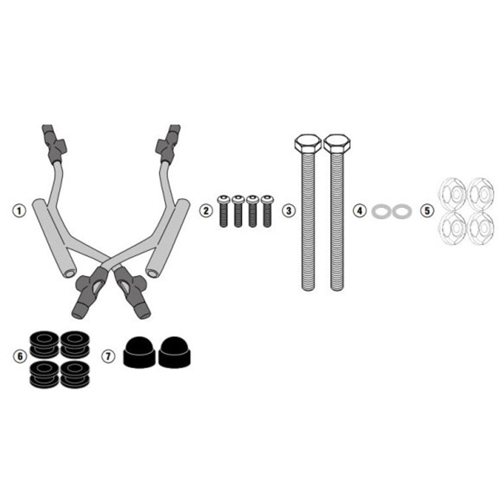 GIVI SPECIFIC WINDSCREEN FITTING KIT  - PIAGGIO MEDLEY 125-15 I-GET / MEDLEY S 125-150 IGET 20-24 (NEEDS SCREEN 7057A)