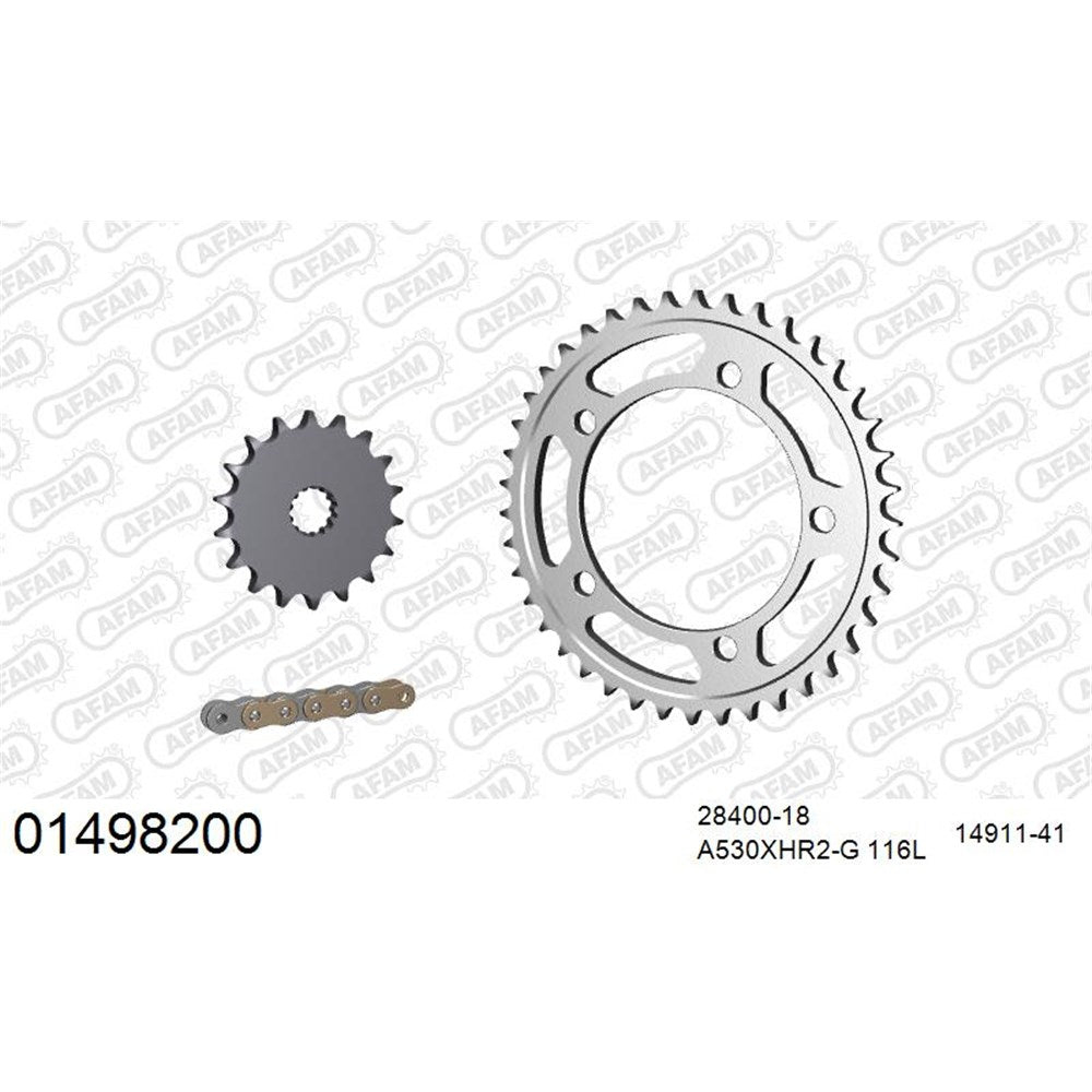 AFAM CHAIN SPROCKET KIT STEEL SUZUKI GSX 1400 2001-2007