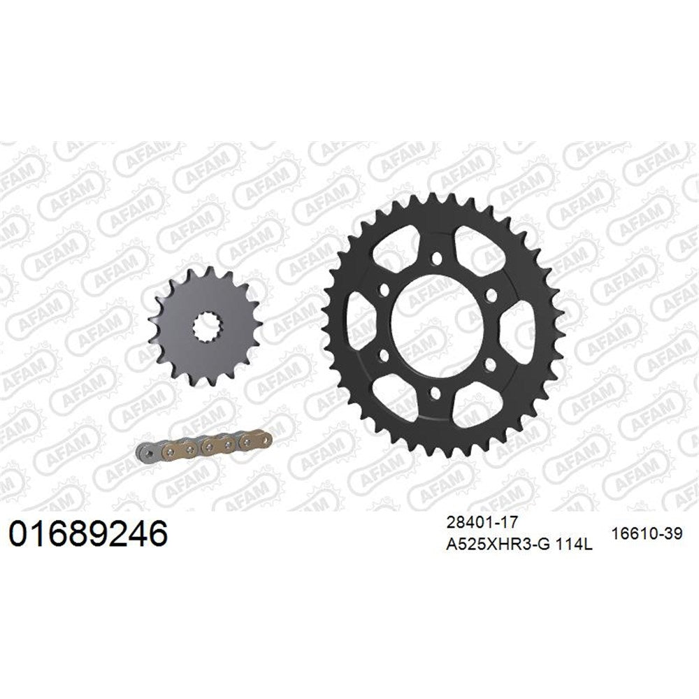 AFAM CHAIN SPROCKET KIT STEEL KAWASAKI ZX 10 R 2016-2020