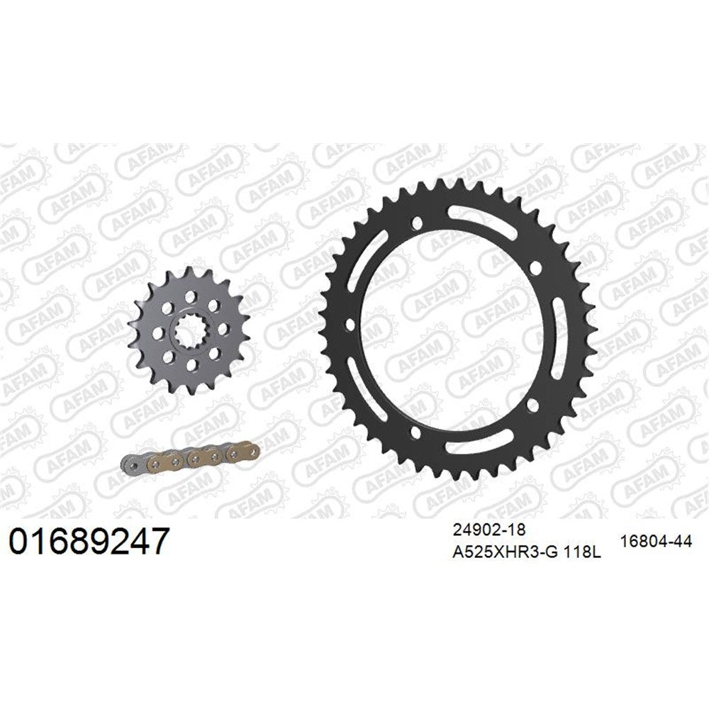 AFAM CHAIN SPROCKET KIT STEEL KAWASAKI NINJA H2 2015-2020