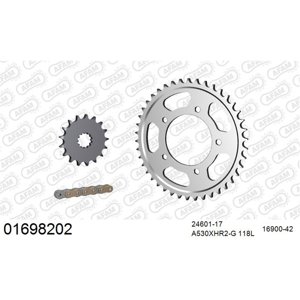 AFAM CHAIN SPROCKET KIT STEEL KAWASAKI ZX-14 (ZZR1400) ABS 2012-2020