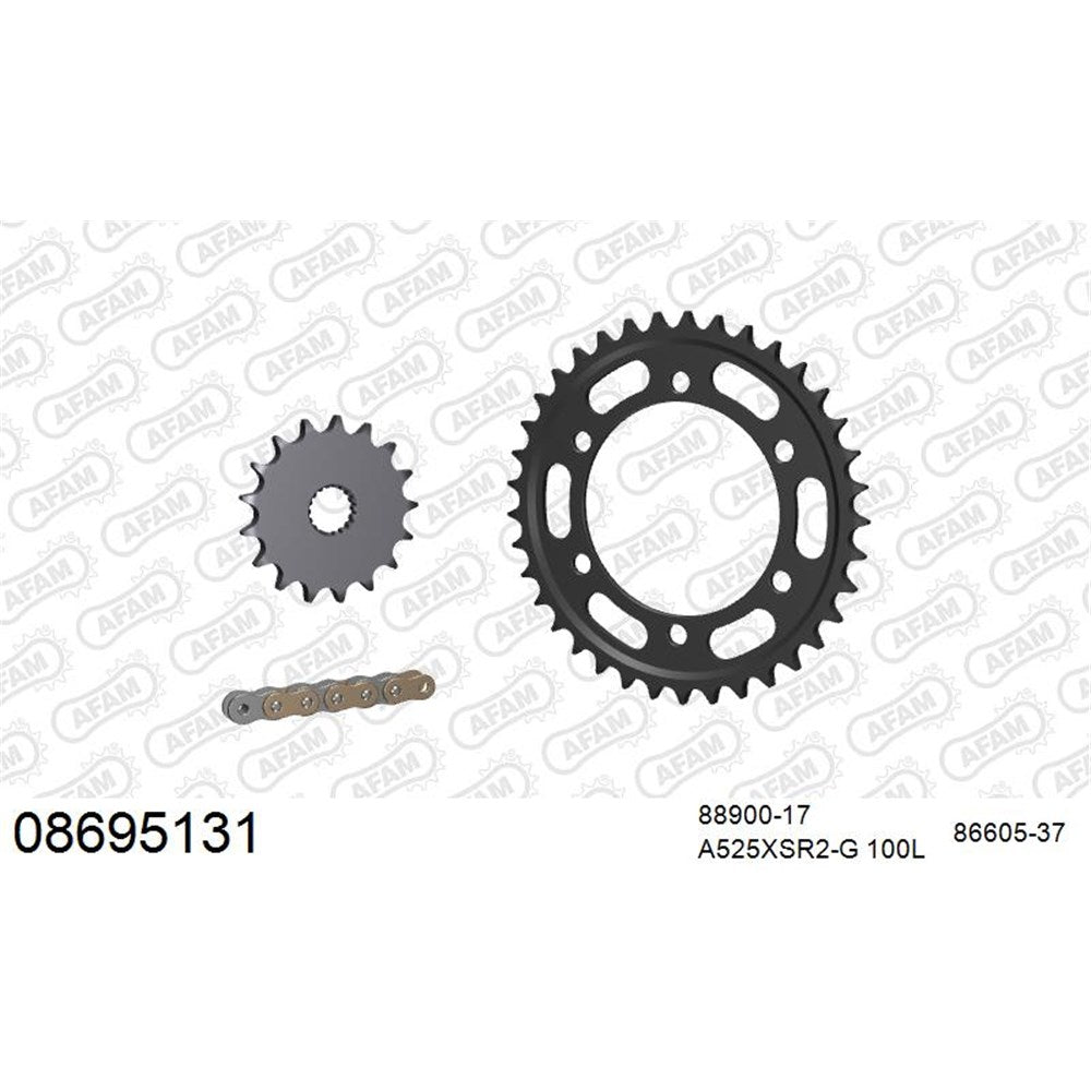 AFAM CHAIN SPROCKET KIT STEEL TRIUMPH 1200 T120 BONNEVILLE 2016-2023 [SPC01]