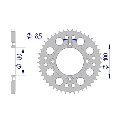 AFAM A46 420 HONDA CRF80 10-11 SC