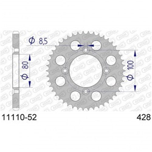 AFAM A52 428 HONDA CRF100 04-11 SC