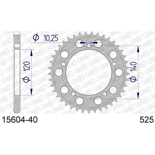 AFAM A40 525 GSXR600/750/1000