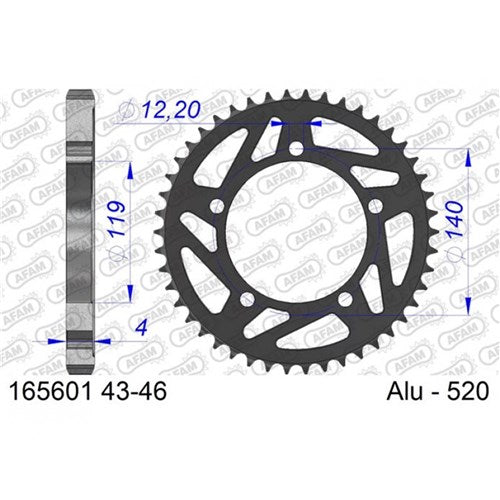 AFAM A44T 520 BMW S1000RR NEW