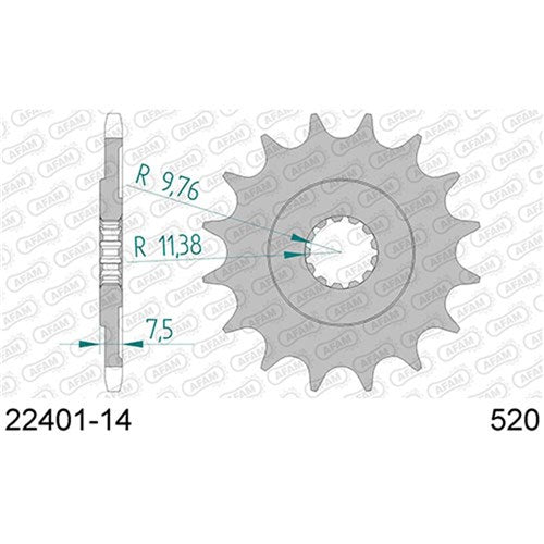 AFAM 14T 520 SUZ SP370/DR400/500-82