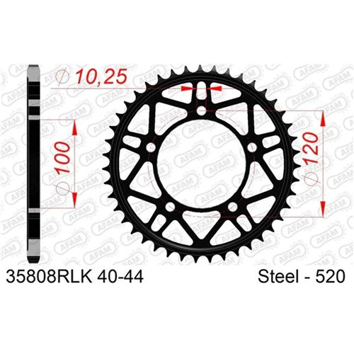 AFAM S44 520 RLK LITE STEEL RSV4