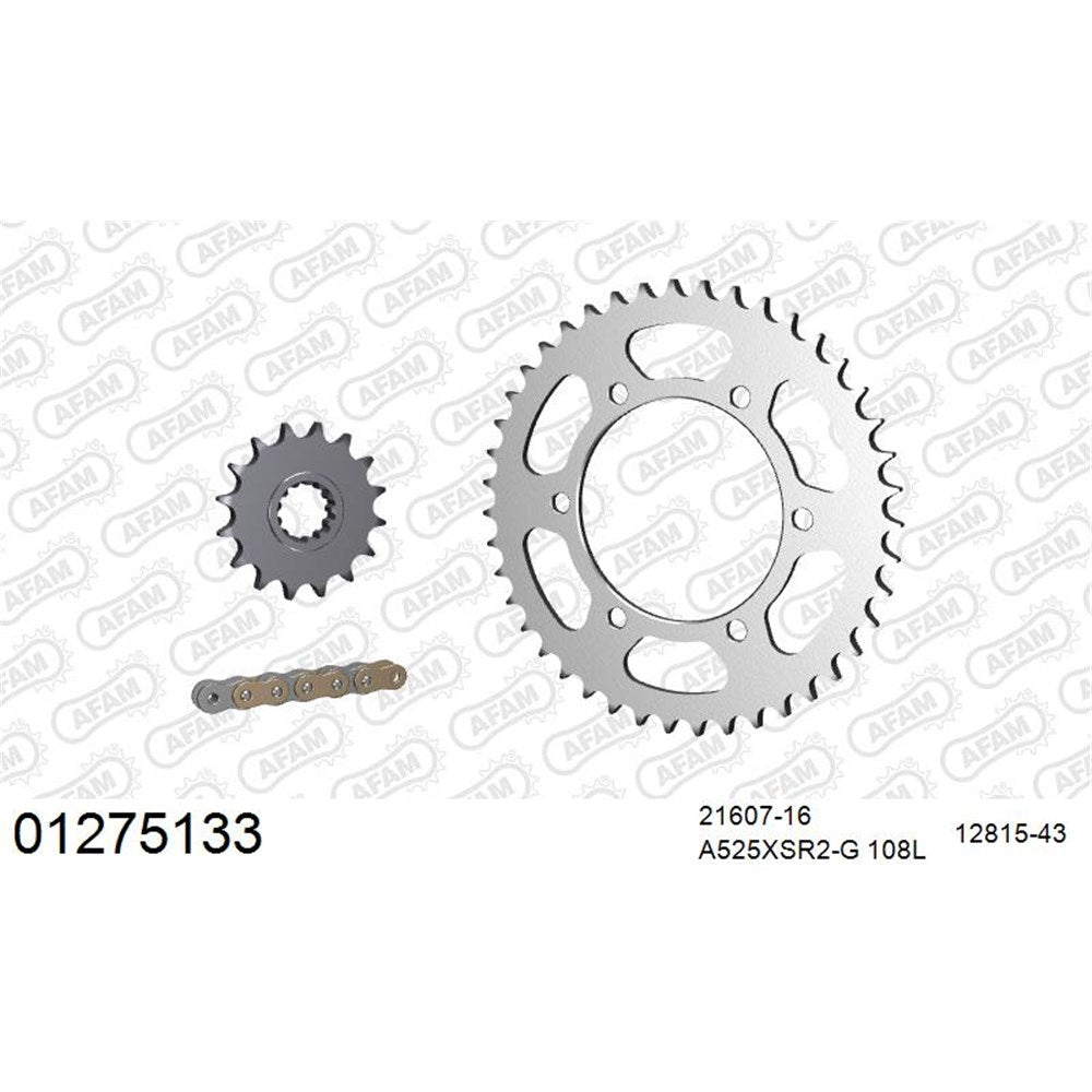 AFAM CHAIN SPROCKET KIT STEEL YAMAHA MT-07 ABS 2014-2023 [SPC01]