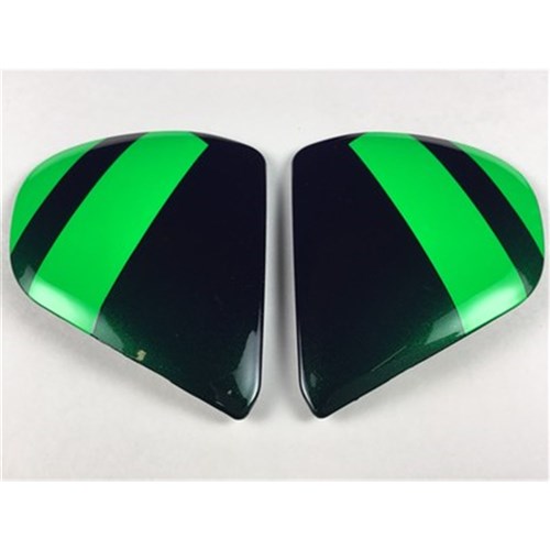 ARAI CHASER-X SIDE-PODS FENCE GLOSS GREEN/BLK (SET)