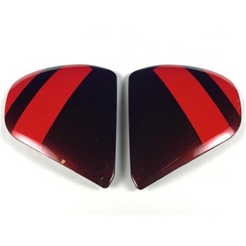 ARAI CHASER-X SIDE-PODS FENCE GLOSS RED/BLK (SET)