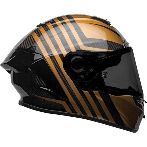 BELL RACESTAR DLX SOLID - MATTE GLOSS BLACK/GOLD