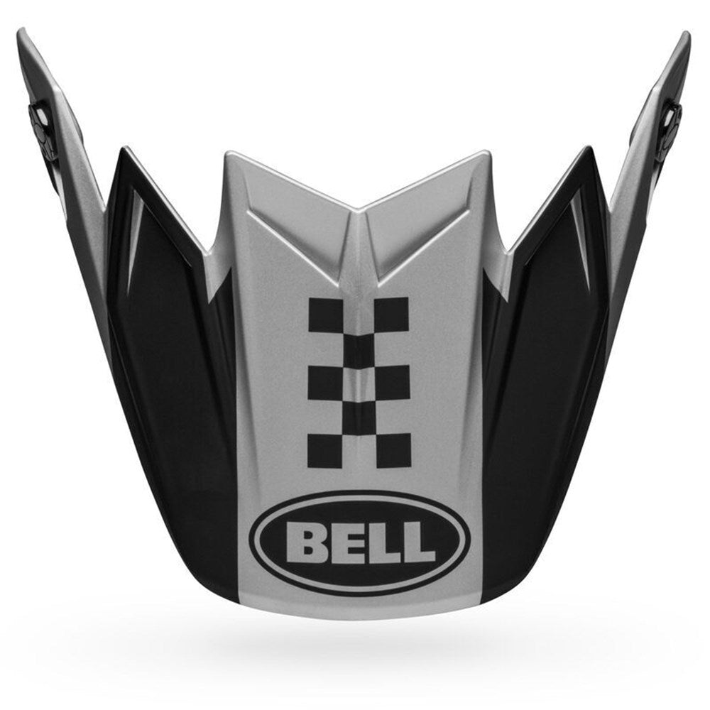 BELL S/P - MOTO-9 FLEX PEAK BREAKAWAY MATT SILVER /BLK (O/S) #