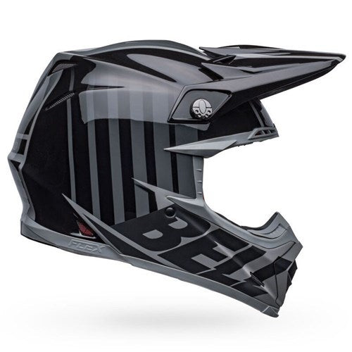 BELL MOTO-9S FLEX SPRINT - MATTE GLOSS BLACK/GREY - BEMOTO9SFLEX6