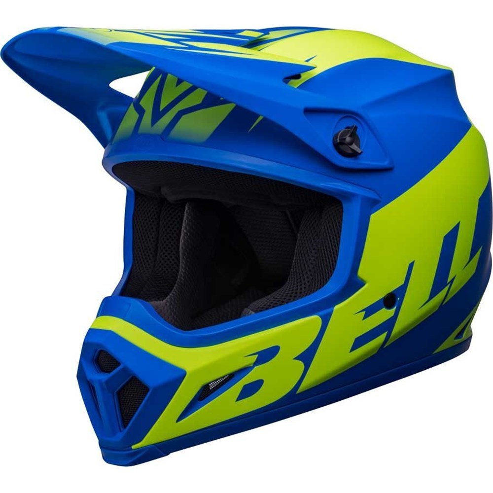 BELL MX-9 MIPS DISRUPT MATT CLASSIC BLUE/HI-VIZ YEL (SM) [ONC01] #