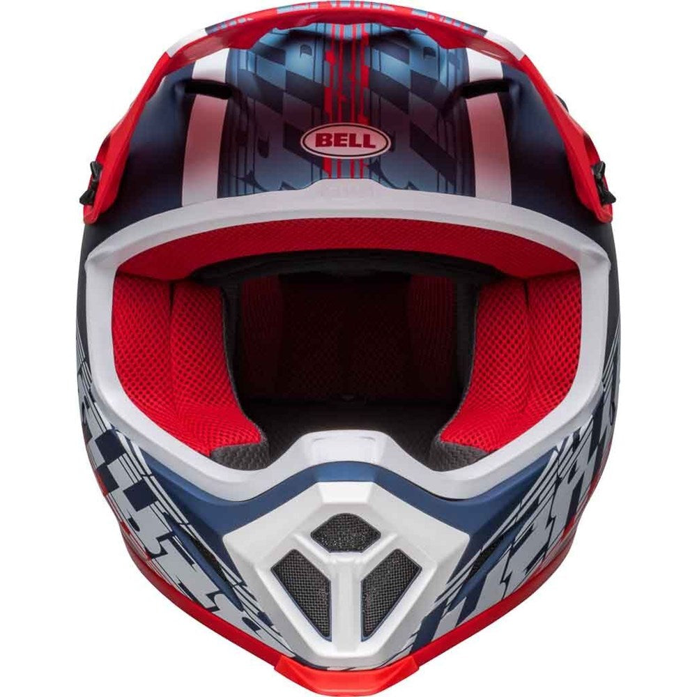 BELL MX-9 MIPS OFFSET MATT METAL BLUE/WHT (SM) [ONC01] #