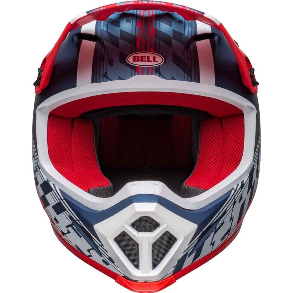 BELL MX-9 MIPS OFFSET MATT METAL BLUE/WHT (XL) [ONC01] #