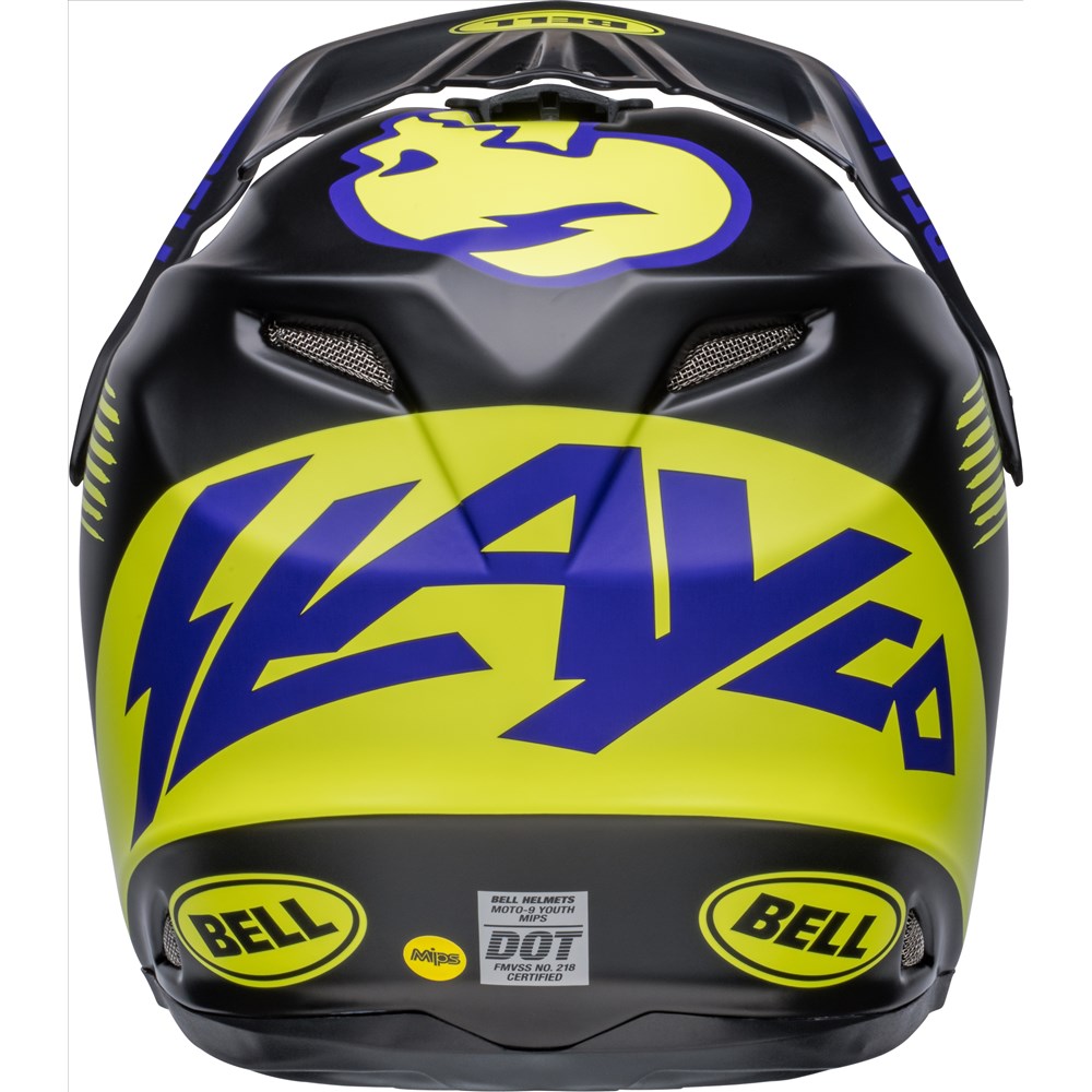 BELL MOTO-9 MIPS YOUTH SLAYCO MATT BLK/HI-VIZ YEL (LG/XL) [ONC01] #