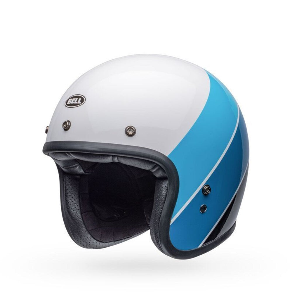 BELL CUSTOM 500 RIFF WHT/BLU (SM) [ONC01] #
