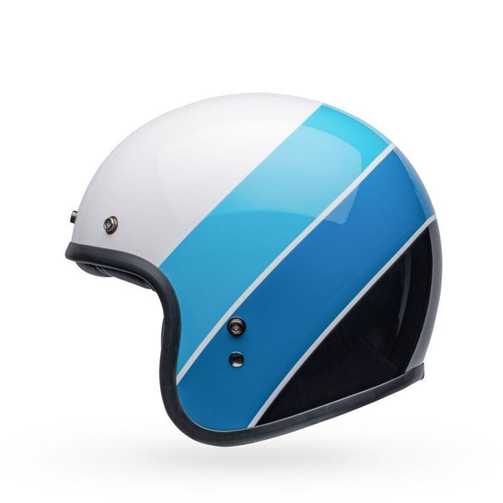 BELL CUSTOM 500 RIFF WHT/BLU (SM) [ONC01] #