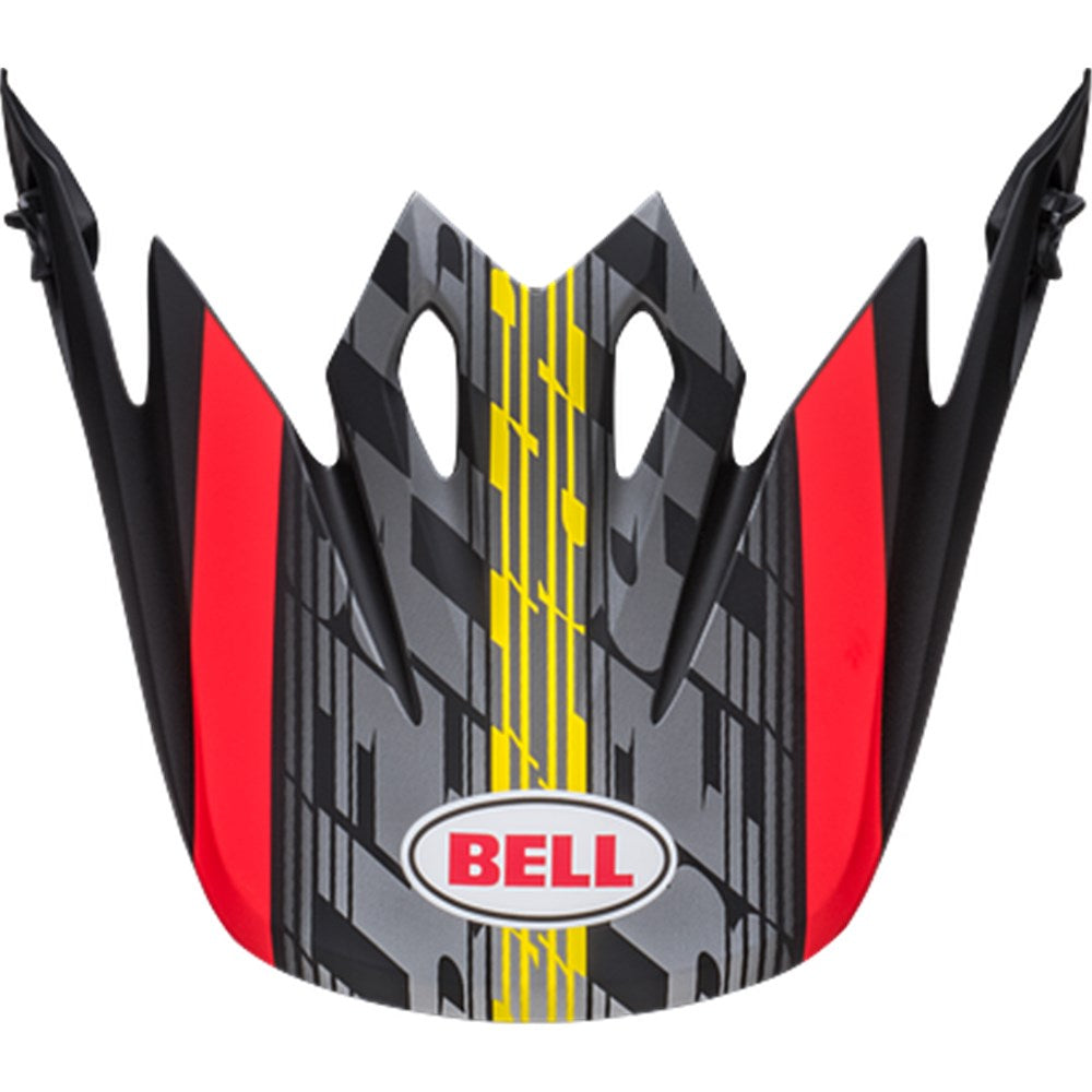 BELL S/P - MX-9 MIPS PEAK OFFSET MATT BLK/RED #