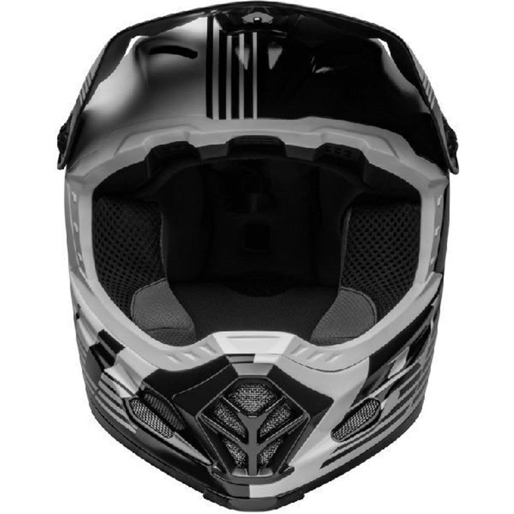 BELL MOTO-9 MIPS YOUTH LOUVER BLK/WHT (SM/MD) [ONC01] #