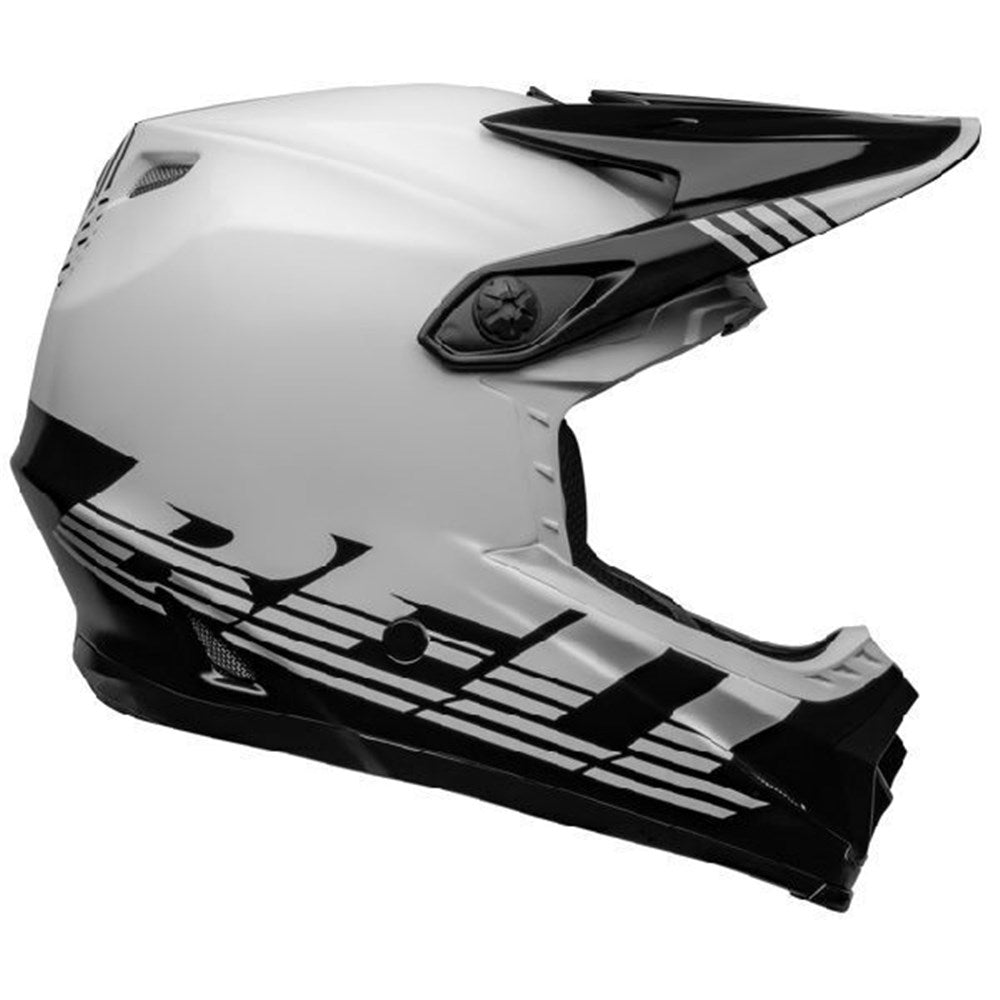 BELL MOTO-9 MIPS YOUTH LOUVER BLK/WHT (SM/MD) [ONC01] #