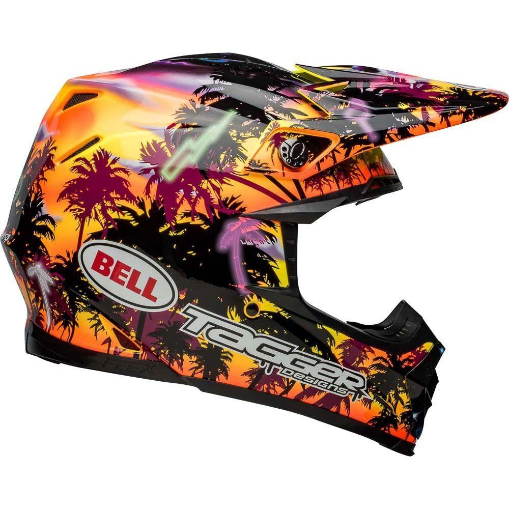 BELL MOTO-9S FLEX TAGGER TROPICAL FVR YEL/ORG (MD) [ONC01] #
