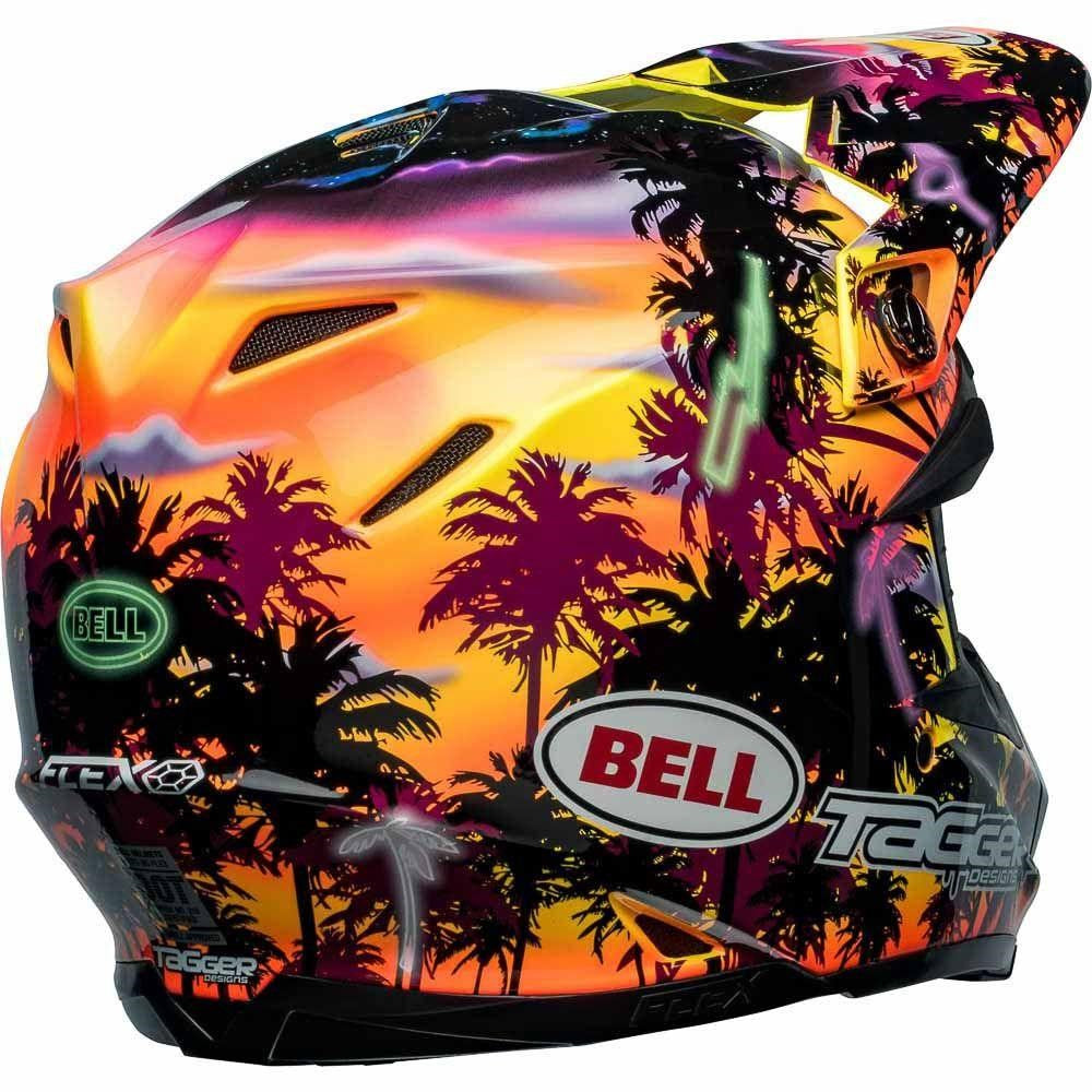 BELL MOTO-9S FLEX TAGGER TROPICAL FVR YEL/ORG (LG) [ONC01] #