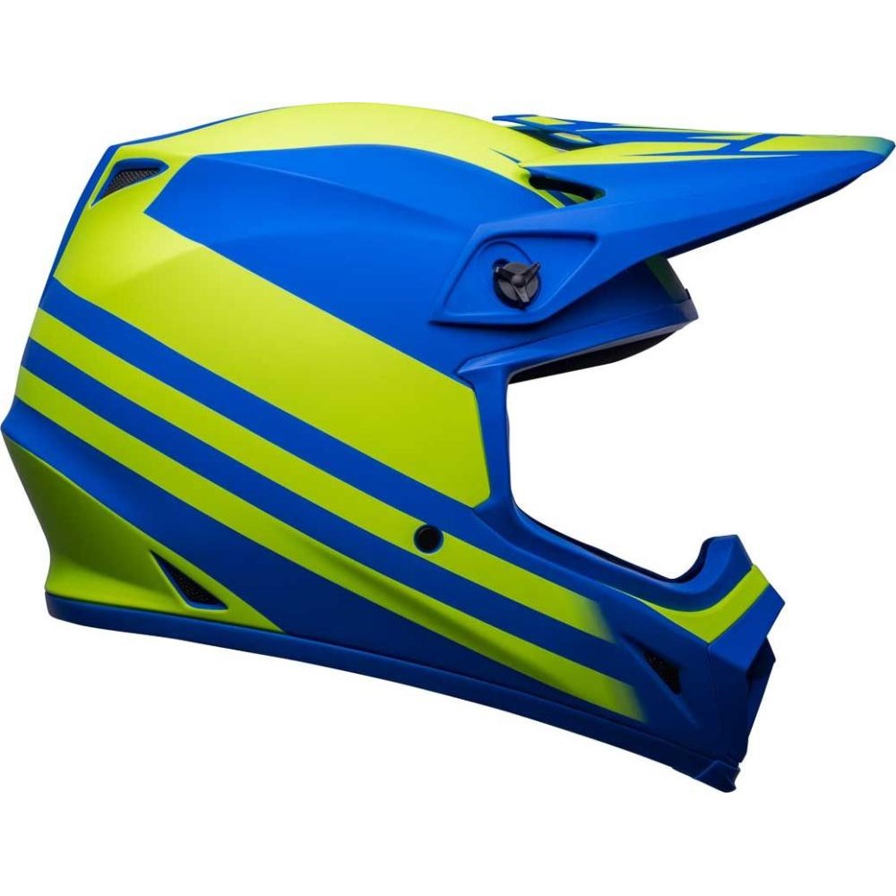 BELL MX-9 MIPS DISRUPT MATT CLASSIC BLUE/HI-VIZ YEL (2XL) [ONC01] #