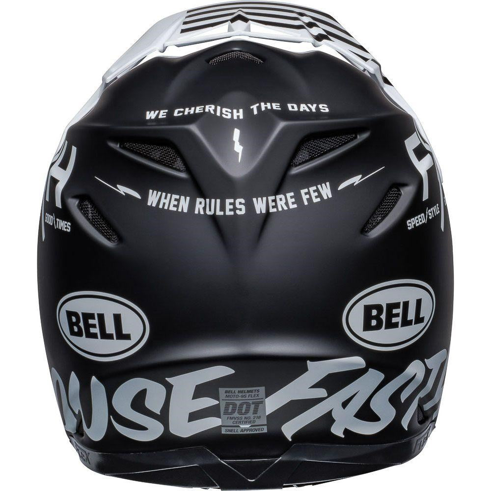 BELL MOTO-9S FLEX FASTHOUSE FLEX CREW MATT BLK/WHT (SM) [ONC01] #